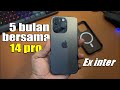 Sinyal tetap aman⁉️Review pemakaian 5 bulan iPhone 14 pro wifi only Ex inter