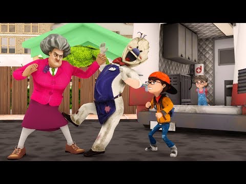 Scary Teacher 3D - Miss T and Nick Fight With Ice Cream 3 - Game Animation