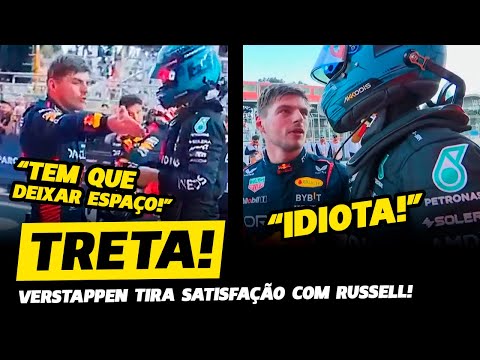 TRETA! VERSTAPPEN PARTE PRA CIMA DE RUSSELL E TIRA SATISFAÇÃO POR TOQUE | FÓRMULA 1 | GP EM CASA+