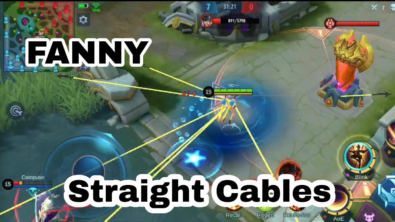 FANNY STRAIGHT CABLES MOBILE LEGENDS 1 YouTube