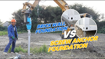 Helical pile foundation for prefab house construction