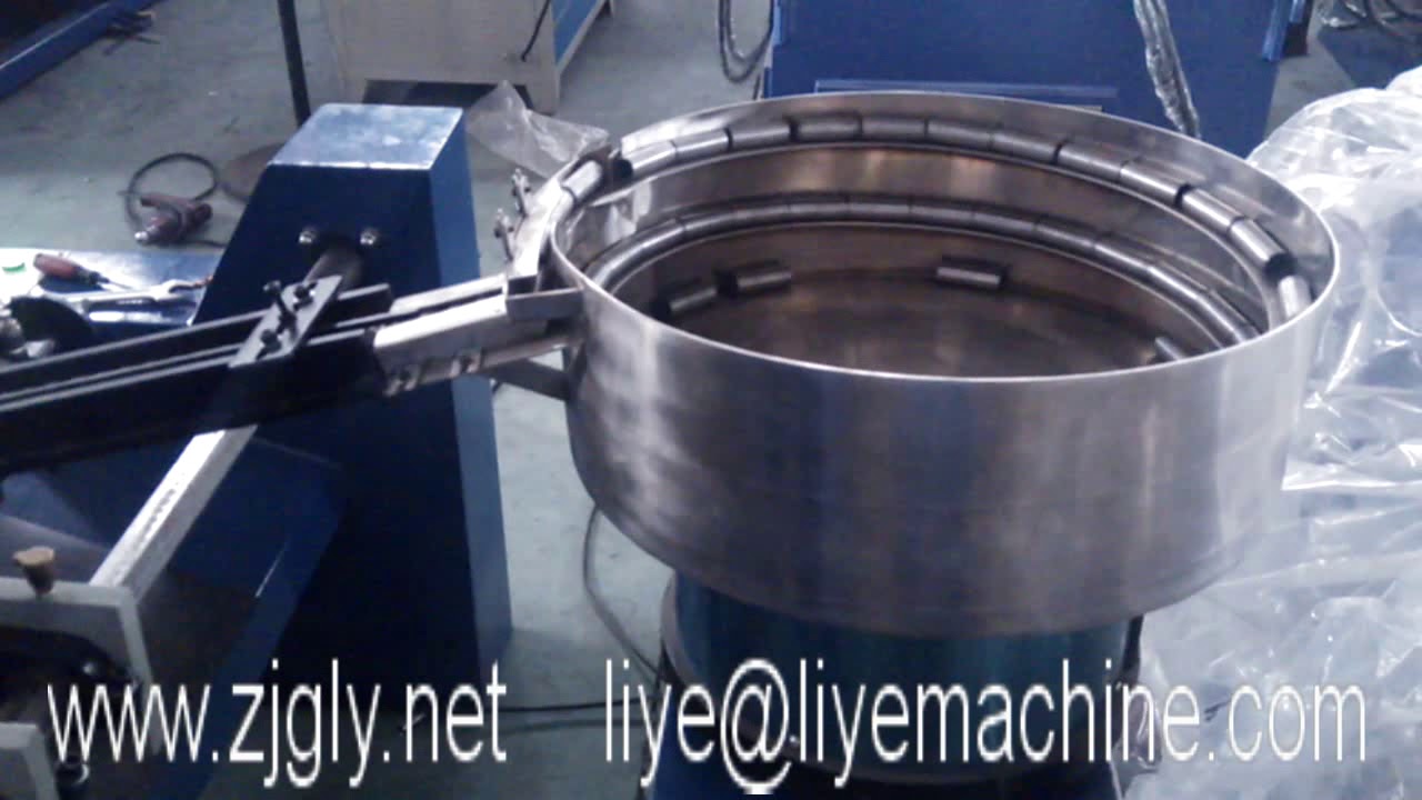 DJ52 Dual head round tube/ rod chamfering machine  vibration plate2