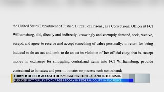 Woman accused of smuggling contraband into South Carolina federal prison where she worked
