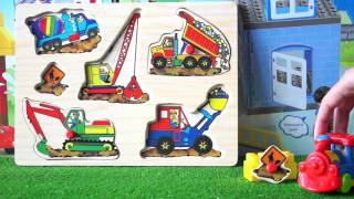 Crane Excavator Cement Mixer Dump Truck. Toy For Children