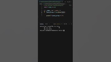 How To Create An Array Of Zeros In Python Numpy