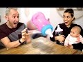 Giant Baby Bottle Flip Challenge!