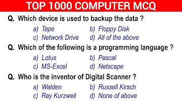 Part -10 | Computer Fundamental MCQ | computer fundamental mcq questions with answers