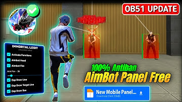 OB51 Update ⚡ Free Fire Max Panel Injector | Auto Headshot + Aimbot Hack | 100% Rank Working