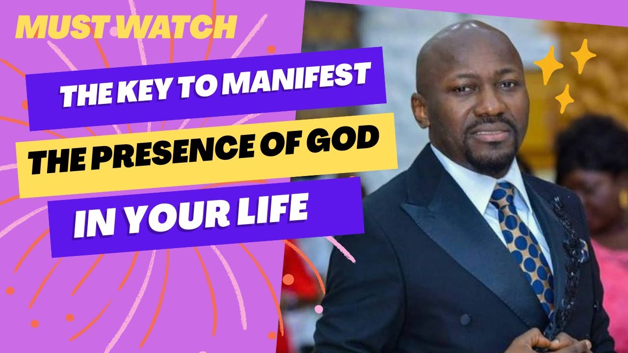 КЛЮЧ К АКТИВАЦИИ БОЖЕСТВЕННОГО ПРИСУТСТВИЯ В ВАШЕЙ ЖИЗНИ - АПОСТОЛ ДЖОНСОН СУЛЕМАН