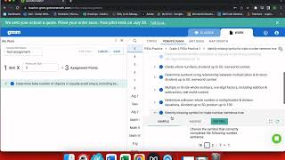 Assigning Work in Get More Math screenshot 3