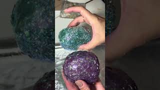 Vela piedra de cristal con gel y cera de molde