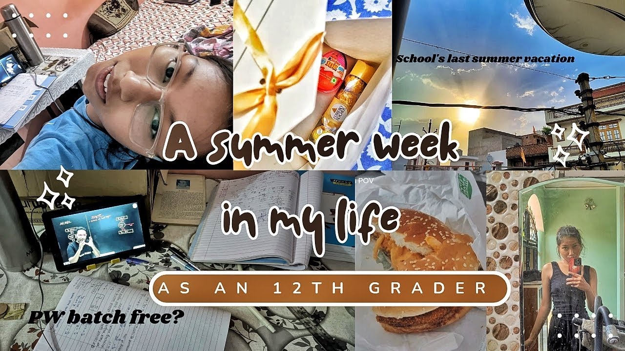 Summer week in my life as a 12th grader! +Study Strategy 🌻