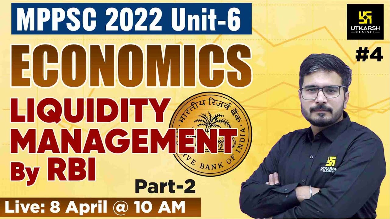MPPCS | Indian Economy - Liquidity management by RBI #4 | Top MCQ's ...