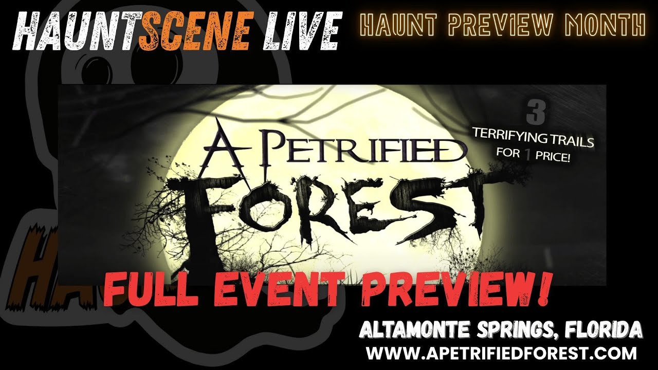 HauntScene Live!  Haunt Preview Month - A Petrified Forest 2025