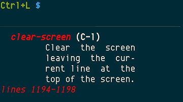 Use Ctrl+L instead of clear command in Bash