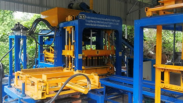 QT4 -18 Full automatic block machine with  color pigment video 3