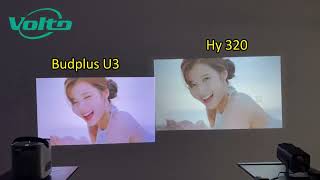 Budplus U3 VS HY320 the cheapest 1080p smart system projector