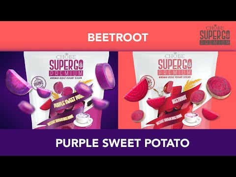 Chobe Supergo Premium Beetroot & Purple Sweet Potato Instant Brown Rice Drink Commercial