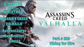 Assassins Creed Valhalla 100% Walkthrough Viking for Hire