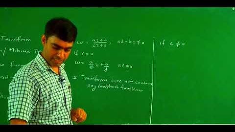 Bilinear Transformations / Mobius Transformation / Linear Fractional Transformation