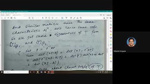 Eigenvalues of a linear operator