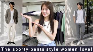 Actually Super Popular With Women♪ 3 Fall Outfit Ideas Featuring Relaxed & Sporty Pants for Adult... ライブショッピング 全部見せます チェック ストライプパンツ大特集