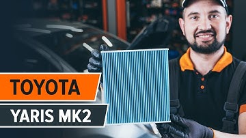 Hvordan bytte pollenfilter på TOYOTA YARIS Mk2 [AUTODOC-VIDEOLEKSJONER]