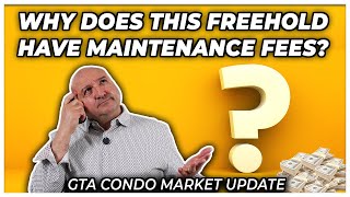 Why Does This Freehold Have Maintenance Fees?? (GTA Condo Real Estate Market Update)