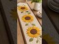 #designer embroidery 🪡 table runner ideas# different design# beautiful rug design# fancy runner#