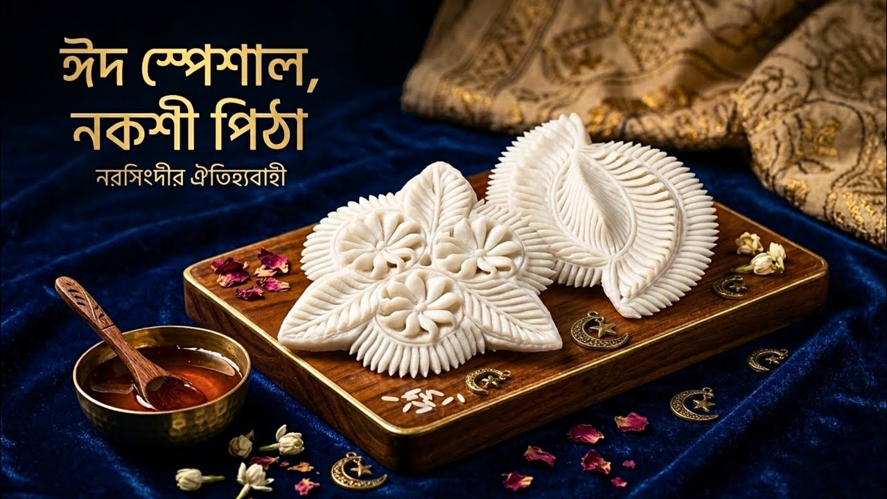 ঈদ স্পেশাল নরসিংদীর ঐতিহ্যবাহী চমৎকার ২টি নকশী পিঠার ডিজাইন | Eid Special Nokshi Pitha Design।