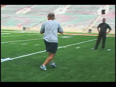 Jeff George's summer workout at Memorial Stadium in Champaign. The University of Illinois' #1 QB making a comeback to the NFL...