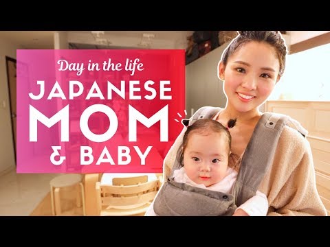 Tokyo'da Japon Anne ve Bebeğinin Bir Günü