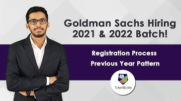 (Off Campus Update) Goldman Sachs Hiring 2021 & 2022 Batch!