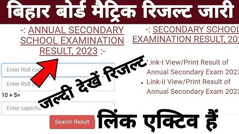 Bihar board matric result 2023 | Bseb class 10th result 2023 link | Matric result 2023 kab aayega