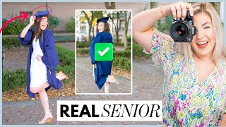 How To: Pose With A Cap & Gown (Behind The Scenes Senior Portrait Shoot)