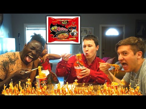 Pranking Husband&amp;#39;s friends + Tearful Extremely Spicy Noodle Challenge