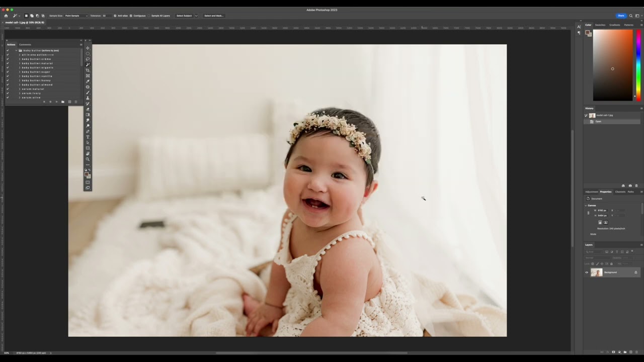 How to edit Newborn Photos in Lightroom and Photoshop