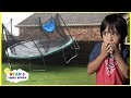 Scary Storm blew away our trampoline and Lights Went Out with Ryan&#39;s Family Review