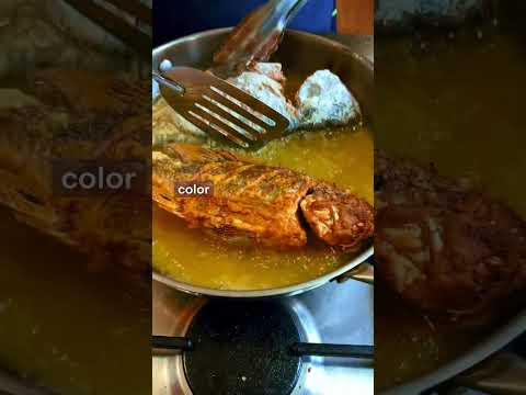 Fried fish as a delicious topping 😋