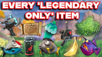 Ranking EVERY 'LEGENDARY ONLY' ITEM In FORTNITE HISTORY From WORST To BEST