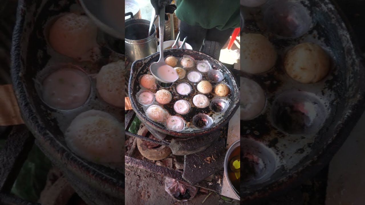 Cooking KH cookies Nom Kruok cake at street - Street Food