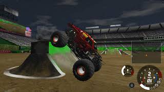 6 year old plays BeamNG Drive | Monster Jam Max D Fire