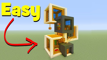 Minecraft Tutorial: How To Make A Modern Cube House (Modern House #7)