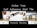 #DOLLARTREEDIY | Self Adhesive Wall Tile | Honest Review | #SUBWAYTILE | #DIY | #FARMHOUSE KITCHEN |