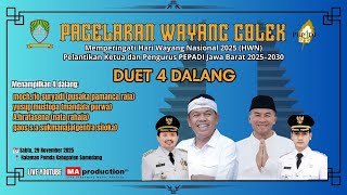 🔴LIVE PAGELARAN WAYANG GOLEK DUET 4 DALANG NONOMAN || PEMDA KABUPATEN SUMEDANG
