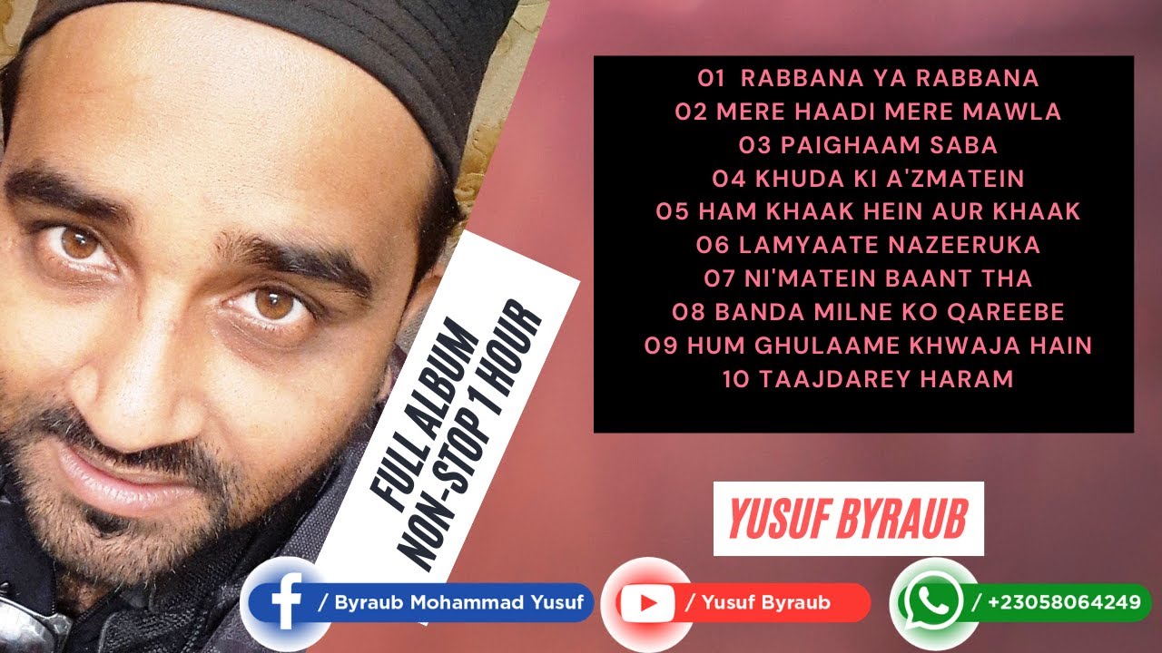 Yusuf Byraub II 60 Mins 6th Non Stop Album 2021 on Youtube II Listen to It Now ©