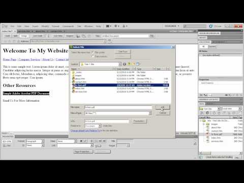 Introduction to Dreamweaver CS5 - Part 5