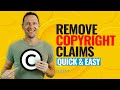 How to remove copyright claims on youtubes