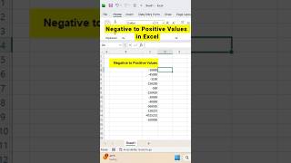 99% Excel Users Don’t Know This Positive Value Trick #excel #shorts