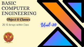 20.10 Arrays within Class | Object & Classes | Unit 20 | BT-205 | C++ Programming | BCE | RGPV